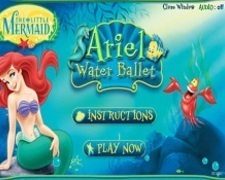 Balet cu Sirena Ariel in Apa