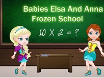Micutele Elsa si Anna la Scoala