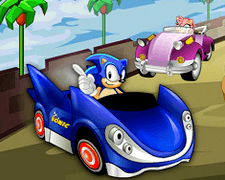 Sonic curse cu Masina