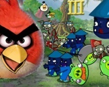 Agry Birds Contra Zombie