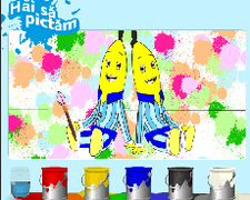 Banane in Pijamale de Colorat