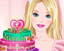 Barbie Decoreaza Tort cu Nestemate