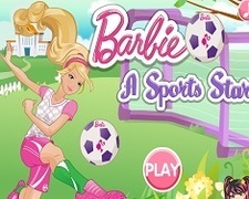 Barbie pregatita de fotbal