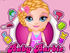 Bebelusa Barbie si Coafura cu Impletituri