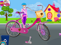 Bicicleta lui Barbie de Spalat si Reparat