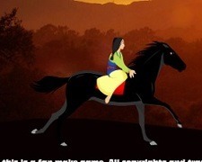 Printesa Mulan pe cal