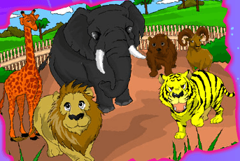 Coloreaza Animalele de la Zoo