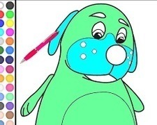 Coloreaza Catelul cu Doctorita Plusica