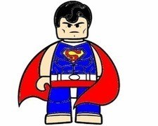 Coloreaza Superman Lego