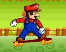 Curse cu Mario pe Skateboard