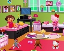 Decoreaza Camera lui Hello Kitty cu Dora
