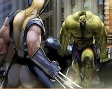 Eroul Hulk contra lui Wolverine Puzzle