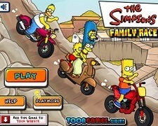 Familia Simpson Curse cu Motociclete