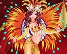 Fata la Carnavalul de la Rio
