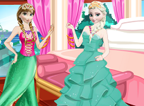 Elsa si Anna Merg la Petrecere