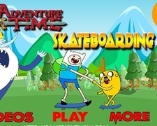 Finn si Jake cu Skateboardul