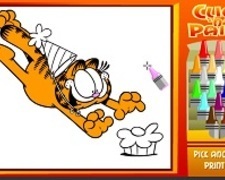 Garfield Aniversar de Colorat