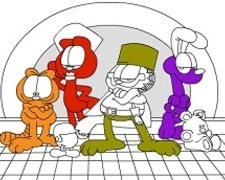 Garfield si Prietenii de Colorat