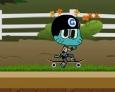 Gumball Aventura pe Skateboard