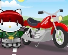 Hello Kitty si Motocicleta