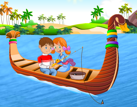 Joc de sarutat in barca