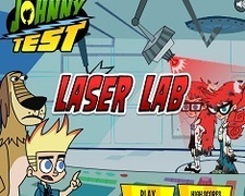 Johnny Test se Joaca cu Laserul in Laborator