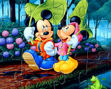 Mickey si Minnie Puzzle