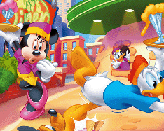 Mickey si Prietenii in Oras Hexa Puzzle