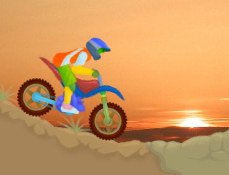 Motociclistul pe Nisip