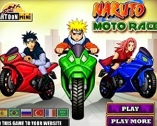 Naruto Cursa pe Motociclete cu Prietenii
