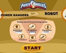 Power Rangers se Lupta cu Robotii