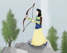 Printesa Mulan Antrenament cu Arcul