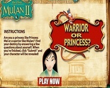 Printesa Mulan Test de Personalitate