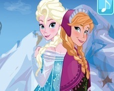 Printesele Anna si Elsa de Imbracat