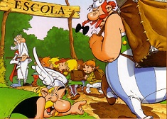 Puzzle cu Asterix si Obelix