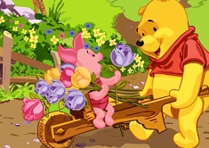 Puzzle cu Winnie The Pooh si Piglet