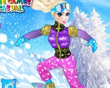 Snowboarding cu Elsa