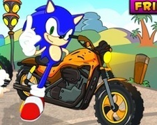 Sonic Curse cu Prietenii pe Motocicleta