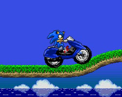 Sonic pe motocicleta