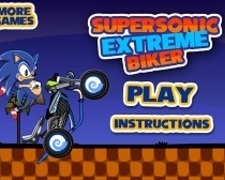 Sonic si Cursa Extrema pe Motocicleta