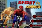 Spiderman pe bicicleta