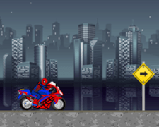 Spiderman pe motocicleta