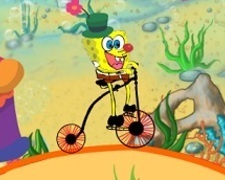 Spongebob Cursa cu Bicicleta de Circ