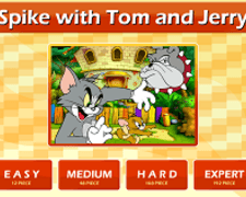 Puzzle cu Spike, Tom si Jerry
