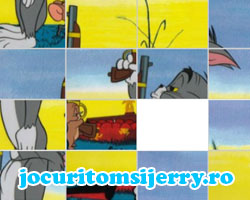 Puzzle cu Tom and Jerry