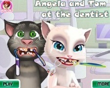 Tom si Angela la Stomatolog